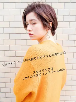 ショート カラー gite カワムラナオキのヘアスタイル