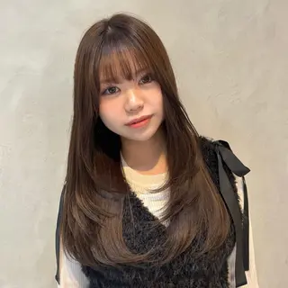 ロング three若林 那津のヘアスタイル