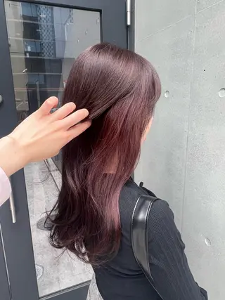 セミロング アレンジ/ブラウン カラー HARU🕯のヘアスタイル