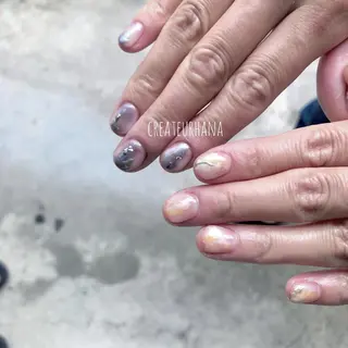 ネイル クレアトゥール華 都賀店所属・三橋 結菜のネイルデザイン