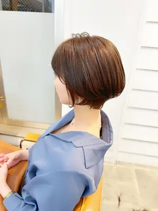 ショート カラー newline銀座所属・👑銀座ショート/ 絶壁補正/金子涼👑のヘアスタイル