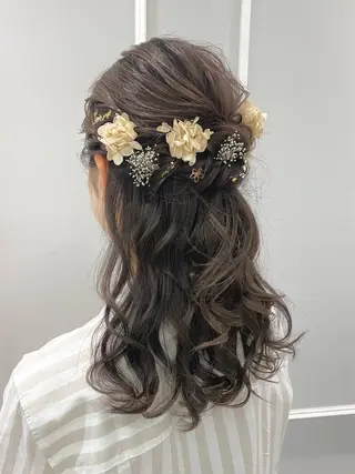 ヘアアレンジ 似合わせ艶髪カラー ❤️ハダユミのヘアスタイル