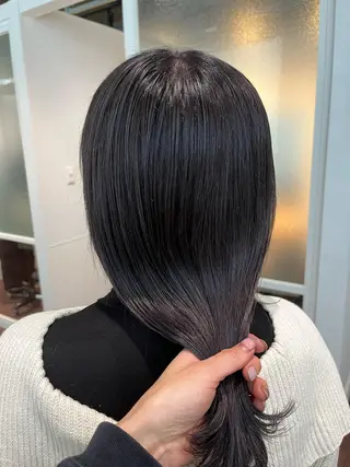 セミロング カラー マンツーマン 縮毛矯正/マユコのヘアスタイル