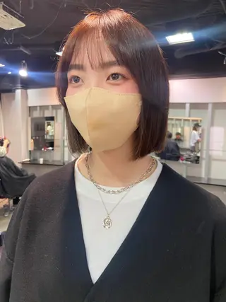 ショート 地毛風艶カラー🌿 喜多夏海のヘアスタイル