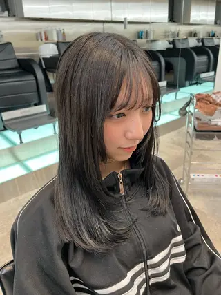 ミディアム カラー ヘアアレンジ fifth 黒木のヘアスタイル