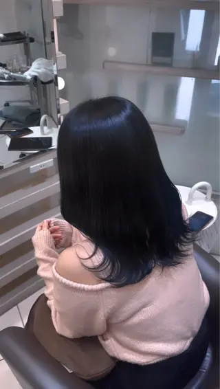 セミロング カラー 💖大人韓国ヘア💖 韓国艶カラー【銀座】のヘアスタイル