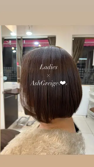 ショート カラー 大人女性ぼかし メンズ強化🦙平作のヘアスタイル