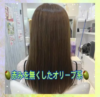 セミロング 【髪質改善カラー】 瀧田嵐士🇰🇷のヘアスタイル