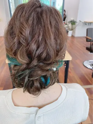 セミロング ヘアアレンジ GRANLUSSO 〜グランルッソ駅前店所属・木口 嘉美のヘアスタイル