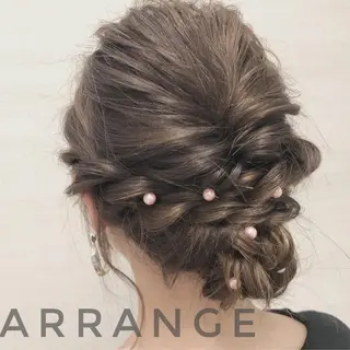 ミディアム ヘアアレンジ YU-KA ✂︎ROSSOのヘアスタイル