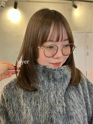 ミディアム 🫧レイヤー/暖色 /ベージュMAI🫧のヘアスタイル