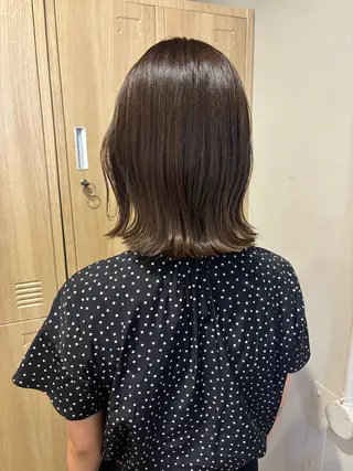 ミディアム LOREN＋透明感 オリーブhirokoのヘアスタイル