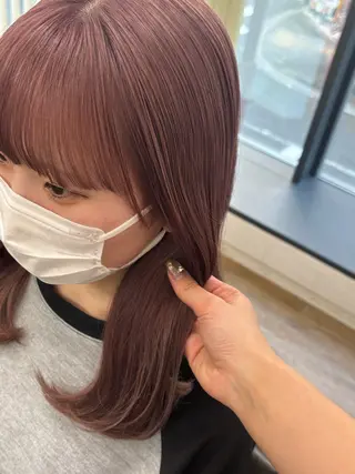 セミロング カラー ダブルカラー 🌙ｃｈｉｎａｒｉのヘアスタイル