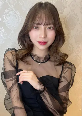 ロング カラー Rinka🌷🩶 艶カラー🫧まつパのヘアスタイル