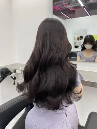 カラー 透明感スタイル 💖ブリーチなしのヘアスタイル