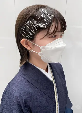 ミディアム ヘアアレンジ 🌟アレンジが似合う カラー🌟Rumiのヘアスタイル