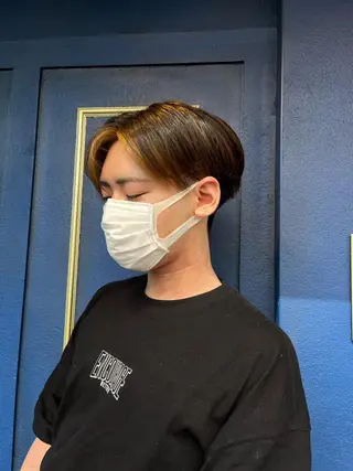 ショート カラー メンズ tomoka 推しカラーのヘアスタイル