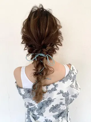 ヘアアレンジ HAIR MAKE Riza所属・谷口 弥生のヘアスタイル