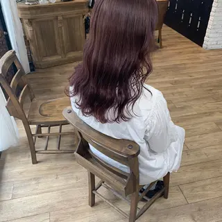 ロング カラー 酸性縮毛矯正 梅田茶屋町 Juriのヘアスタイル