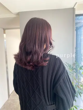 ミディアム カラー ヘアアレンジ ボブ /ニュアンス/ satomi🧸💖のヘアスタイル