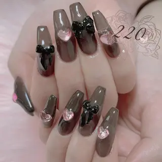 ロング nailsalon 220momokaのネイルデザイン