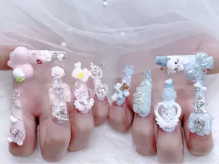 ネイル MoMoA Nail ネイル長さ出し専門店のネイルデザイン