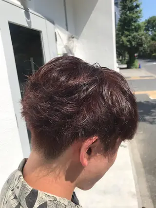 ショート カラー メンズ moi-meme.soe所属・タナカ リナのヘアスタイル