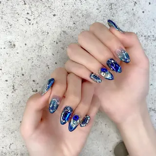 セミロング カラー パーマ ヘアアレンジ メンズ キッズ ネイル マツエク・マツパ Salon Ｋのネイルデザイン