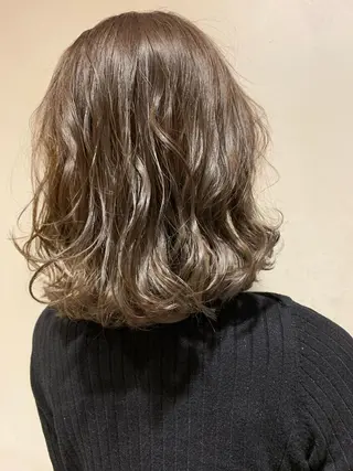 ミディアム カラー 美髪形成！色素改善！ 秋田　和輝のヘアスタイル