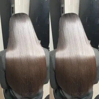 ロング 新宿/縮毛矯正/ カラー/羽生沢のヘアスタイル