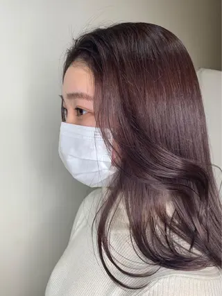 ロング 平野 優奈のヘアスタイル