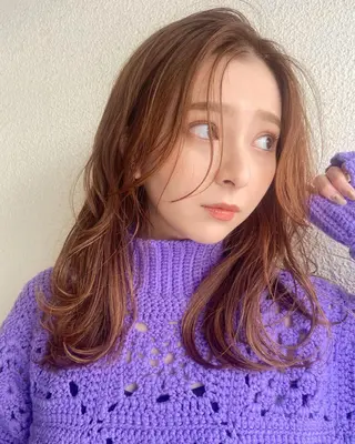 ミディアム カラー 松尾太樹 【pia】福岡美容室のヘアスタイル