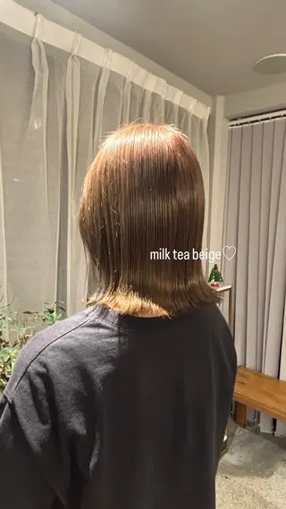 ミディアム cipre 萌乃のヘアスタイル