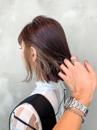ミディアム カラー リピート率No.1✨ ユウキのヘアスタイル
