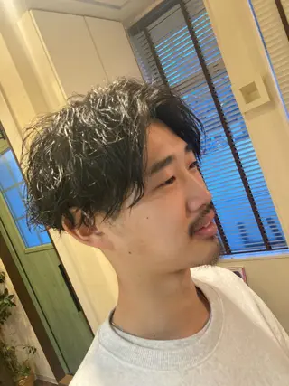 ミディアム パーマ メンズ パーマが得意な【最高 悠斗】のヘアスタイル