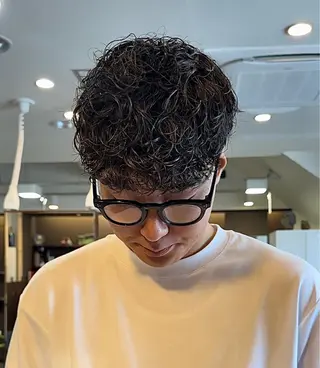 パーマ メンズ 年間2000名担当◎ パーマ職人/仲原佑樹のヘアスタイル