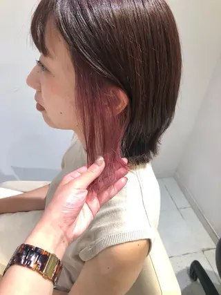 ミディアム カラー moa  by clips所属・レイヤー/お顔まわり 暖色カラー🍑Amiのヘアスタイル