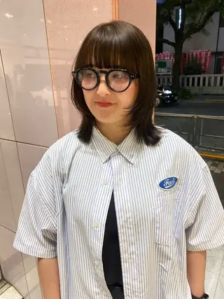 ショート riria/ボブ /ブラウンカラー🎀のヘアスタイル