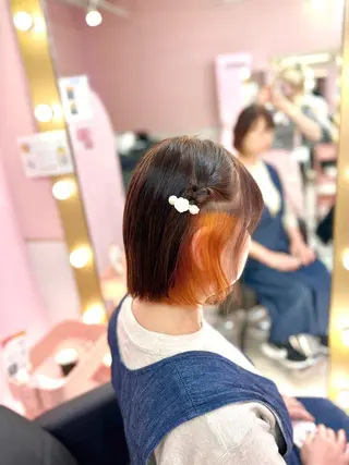 ミディアム カラー 甘ふわgirly🎀 ハイトーン🤍Ramのヘアスタイル