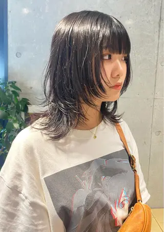 ミディアム Yahiko ハイトーンのヘアスタイル
