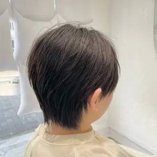 ショート メンズ scene中性ストレート/縮毛矯正【シーン】所属・ジョー/ 縮毛矯正の専門家のヘアスタイル