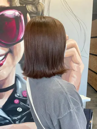 ミディアム カラー レイヤーカット/髪質 改善/矯正🤍吉田のヘアスタイル
