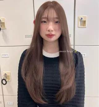 ロング ♡ナチュラルガーリー ♡ベージュ♡RINAのヘアスタイル