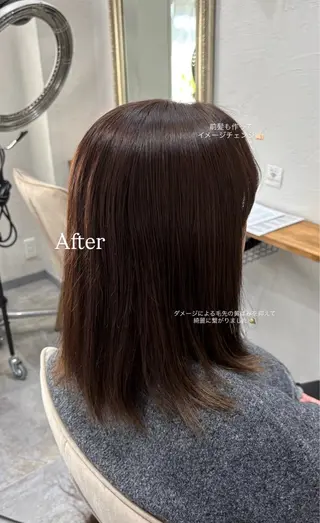 ミディアム 谷口 綾架のヘアスタイル