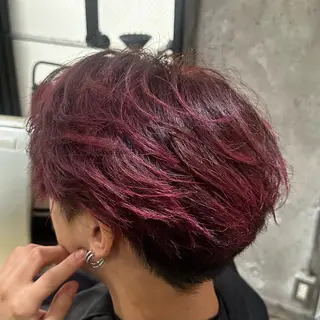 ショート カラー メンズ 【💎ツヤ髪💎】 ダメージレスカラー✨のヘアスタイル