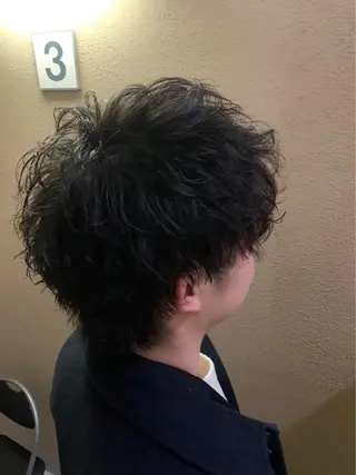 ショート パーマ ヒロ銀座 上口雄大のヘアスタイル