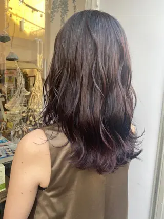 セミロング Cocorokara所属・カナザワ アリッサのヘアスタイル