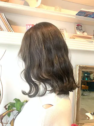 ミディアム カラー ヘアアレンジ 大宮/山口 竣也のヘアスタイル
