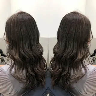 ロング カラー 天野 涼のヘアスタイル