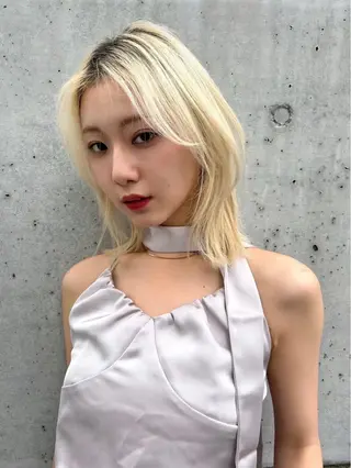 ミディアム カラー ヘアアレンジ 艶髪/髪質改善/ 松村きさらのヘアスタイル